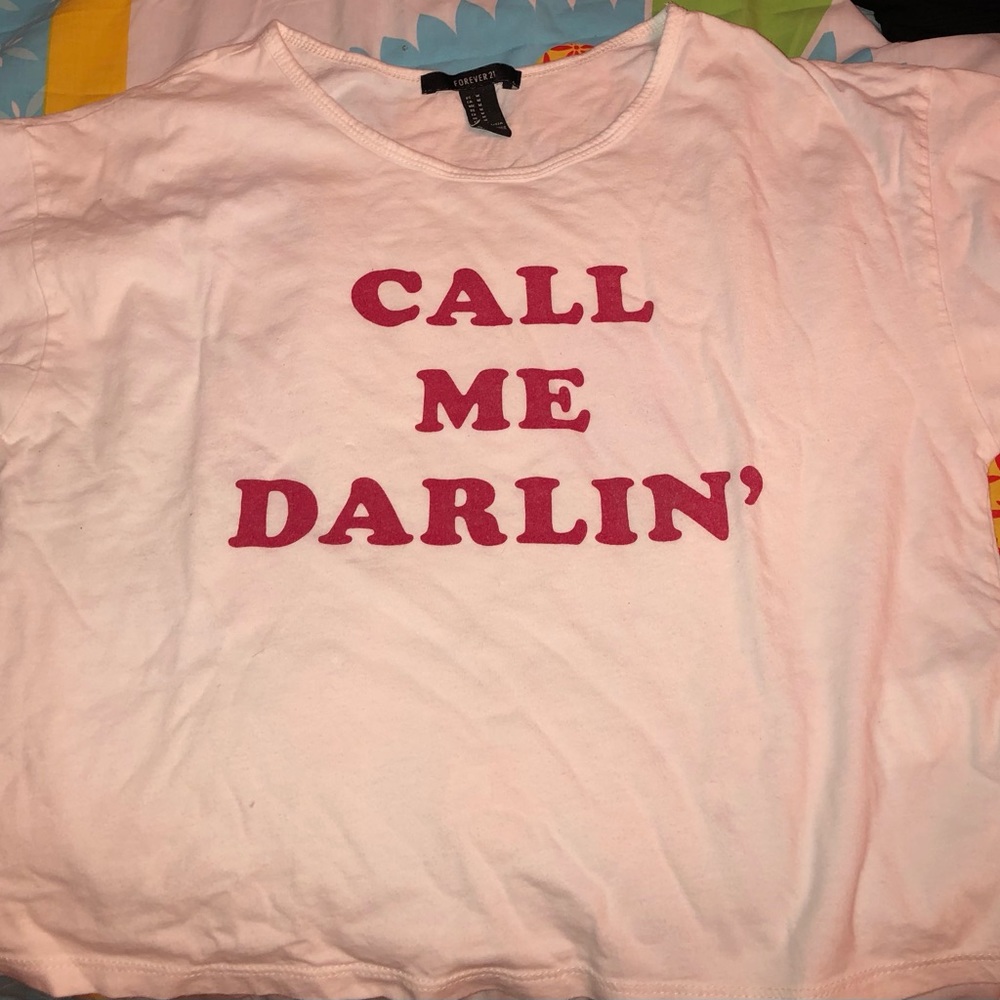 F21 white t-shirt “Call Me Darlin’”
